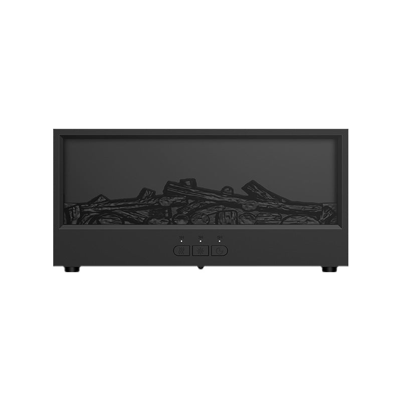 Retro Fireplace Humidifier with 3D Flame and Remote Control
